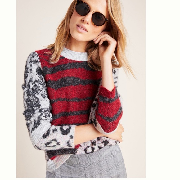 Anthropologie Sweaters - Anthropologie MOTH Hadley Colorblocked Sweater L